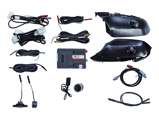 Система кругового обзора 360 версия Ultra  для Lexus 2020 - 2022 RX (lcd 9"/12.3") с камерами 1080P и рамками под камеры 